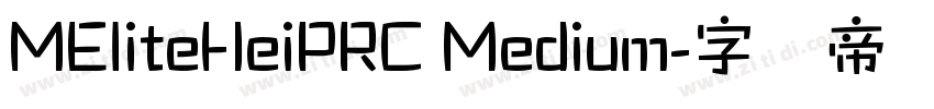 MEliteHeiPRC Medium字体转换